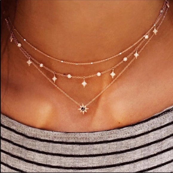 Jewelry - Beautiful Gold Layered Star Necklace